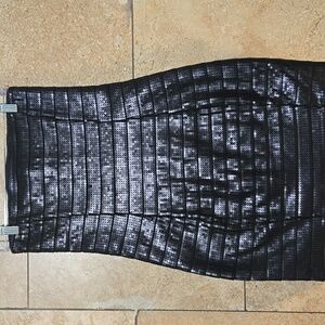 EXPRESS Black Strapless Sequin Bodycon Dress